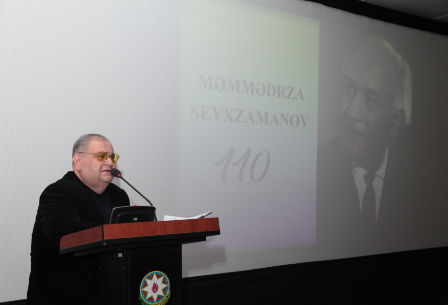 Məmmədrza Şeyxzamanovun 110 illiyinə həsr edilmiş xatirə gecəsi keçirilib