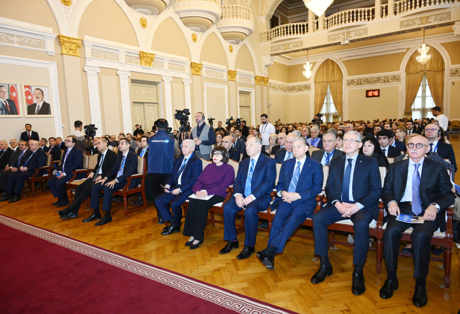 “Yusif Məmmədəliyev: Elm. İrs. İnnovasiyalar” adlı beynəlxalq konfrans işə başlayıb YENİLƏNİB VİDEO