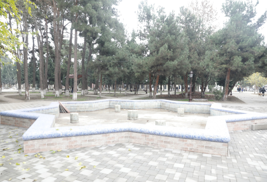 Xudatda Heydər Əliyev adına park təmir olunur