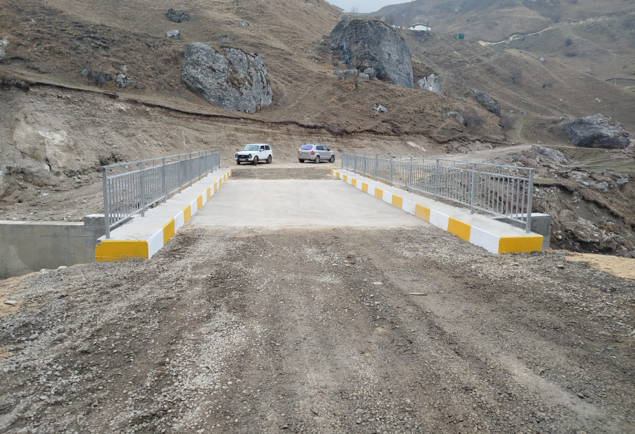 Qusarın Laza kəndində yeni körpü istifadəyə verilib