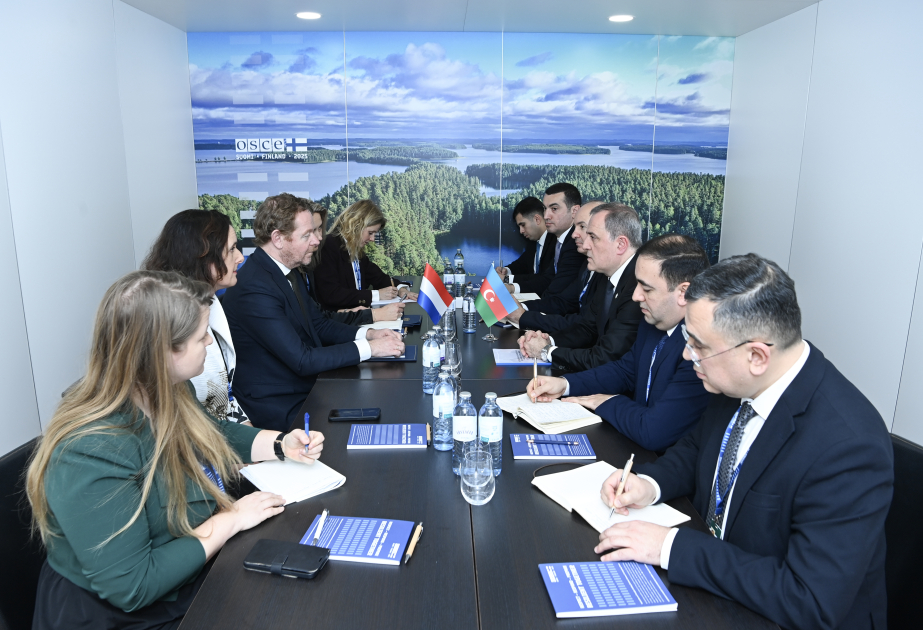 El Canciller de Azerbaiyán informa a su homólogo neerlandés sobre la situación posconflicto en la región