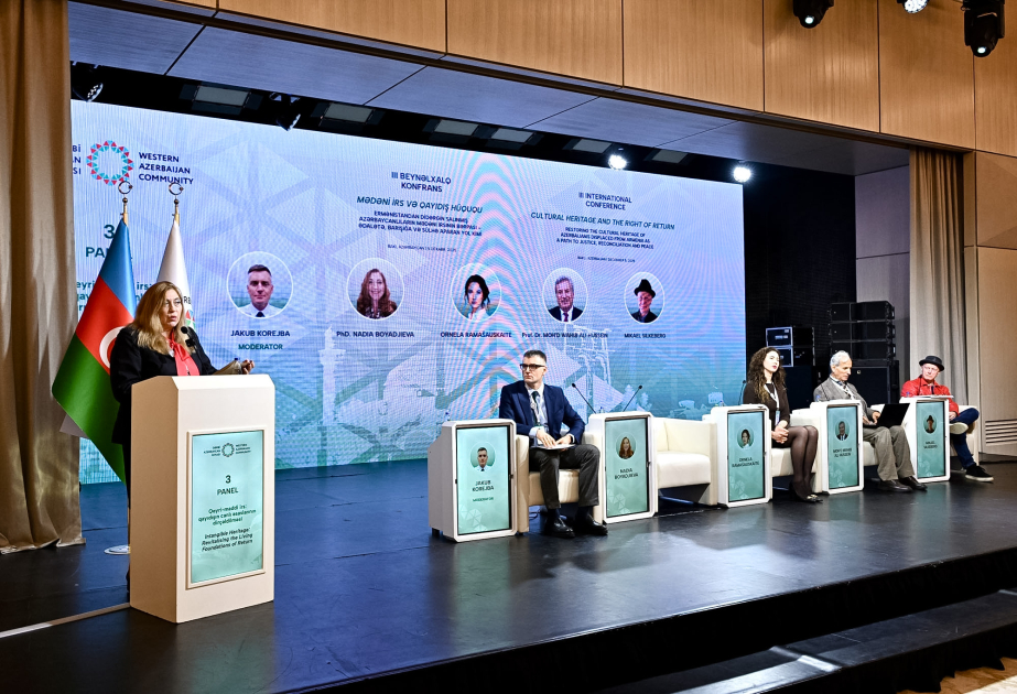 Beynəlxalq konfransda Qərbi azərbaycanlıların qeyri-maddi mədəni irsinin bərpası məsələləri müzakirə olunub