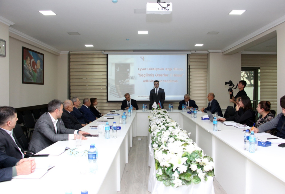 Bakı Beynəlxalq Multikulturalizm Mərkəzində ləzgi dilində kitabın təqdimatı olub