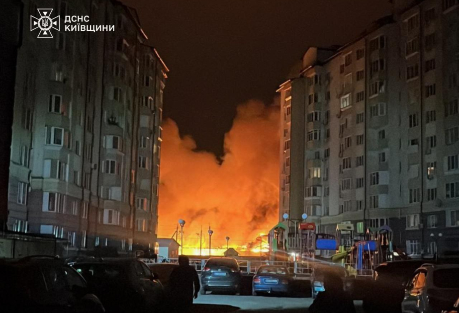 Kiyev vilayətinə hava zərbələri endirilib, dağıntılar var
