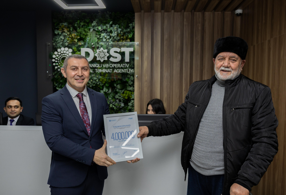 2 saylı Bakı DOST Mərkəzində 4 milyonuncu vətəndaşa xidmət göstərilib