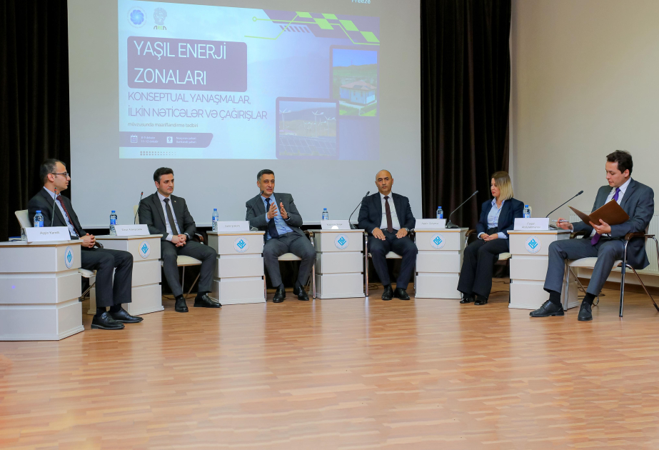 Naxçıvanda “Yaşıl enerji zonaları: konseptual yanaşmalar, ilkin nəticələr və çağırışlar” mövzusunda tədbir keçirilib VİDEO
