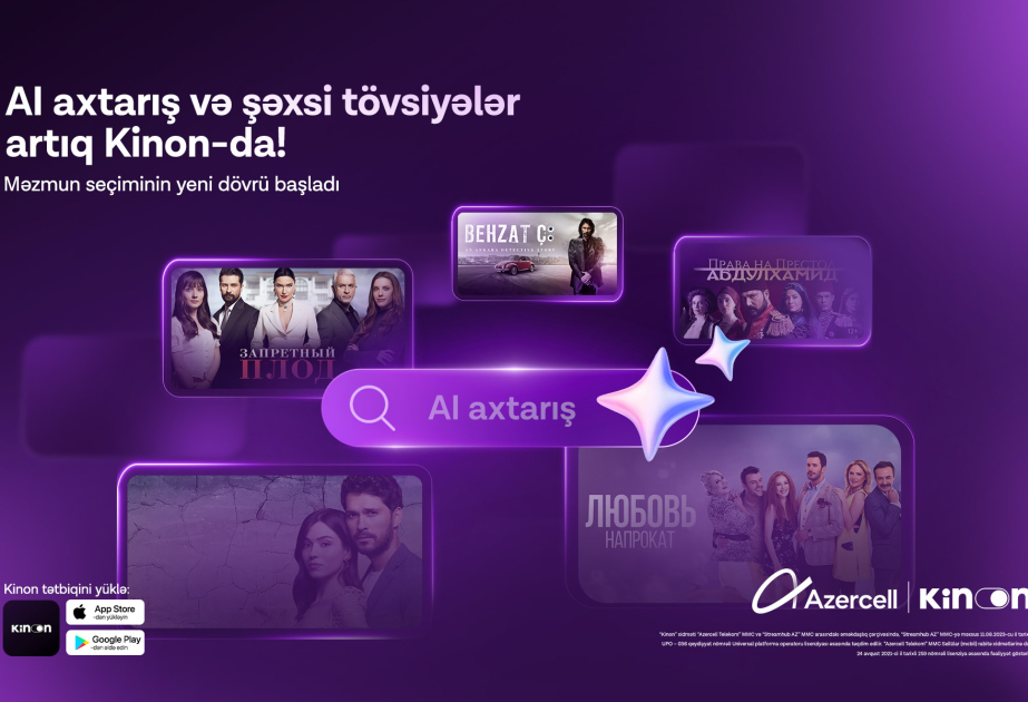 ® Azercell enhances Kinon app with AI-powered features
