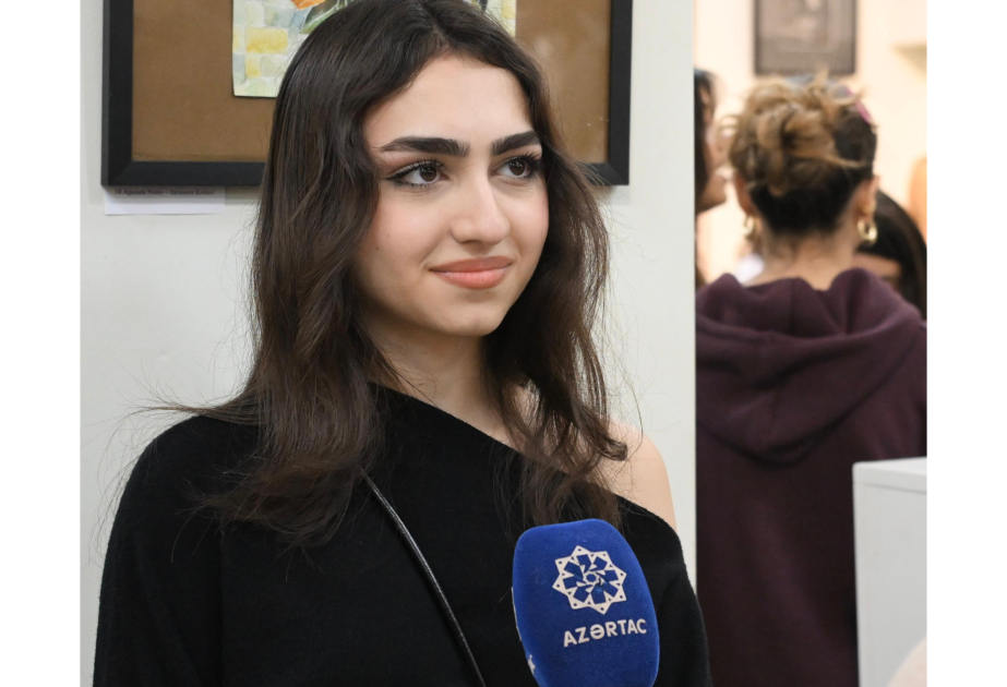 Nuray Ağazadə: Sərgidəki əsərləri iki həftəyə tamamlamışam