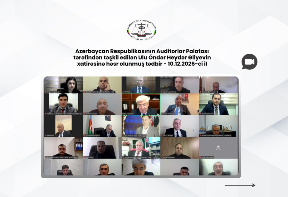 Auditorlar Palatasında Ümummilli Lider Heydər Əliyevin xatirəsinə həsr edilmiş tədbir keçirilib