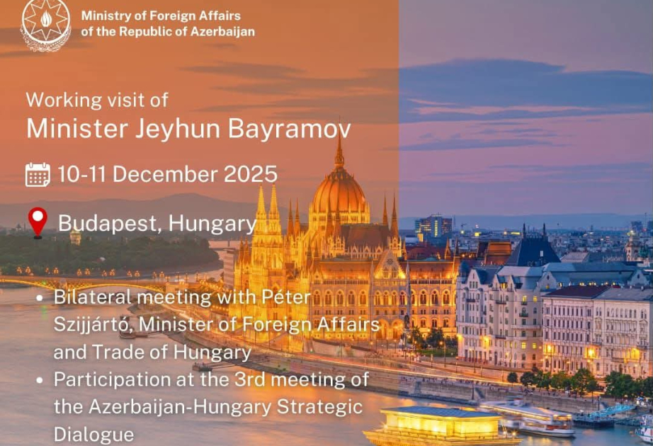El ministro de Asuntos Exteriores de Azerbaiyán realiza una visita de trabajo a Hungría
