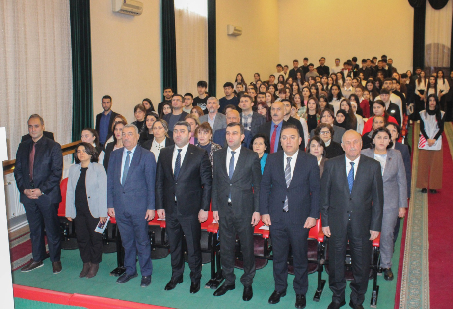 Mingəçevir Dövlət Universitetində Ulu Öndərin anım gününə həsr olunan konfrans keçirilib