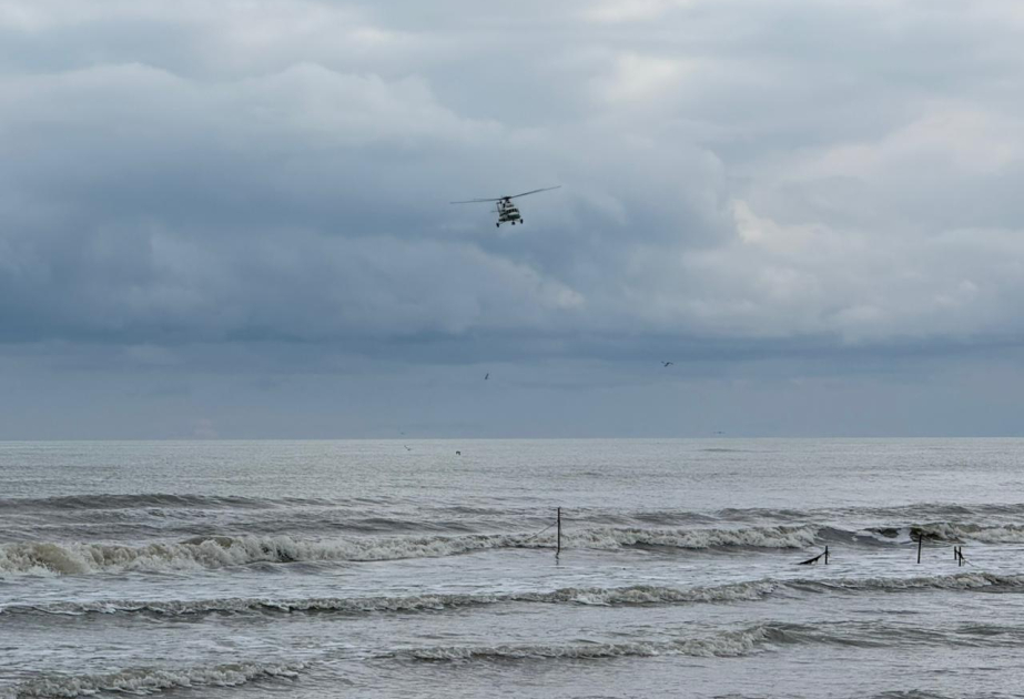 Astarada itkin düşmüş balıqçıların axtarışına helikopter cəlb olunub VİDEO