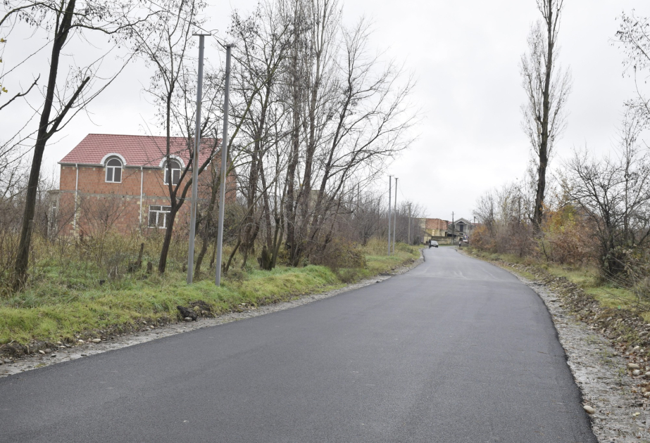Qubanın Davudoba kəndinin yolu asfaltlanıb