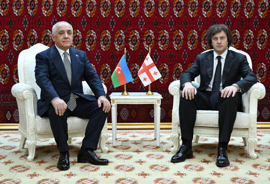Azerbaijani PM meets Georgian counterpart in Ashgabat