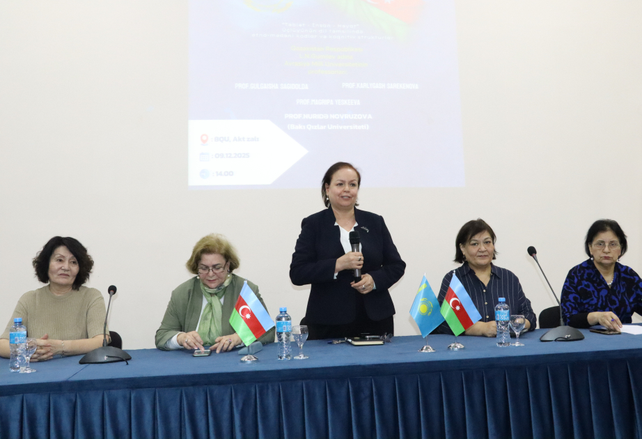 Bakı Qızlar Universitetində Qazaxıstan alimləri ilə görüş keçirilib