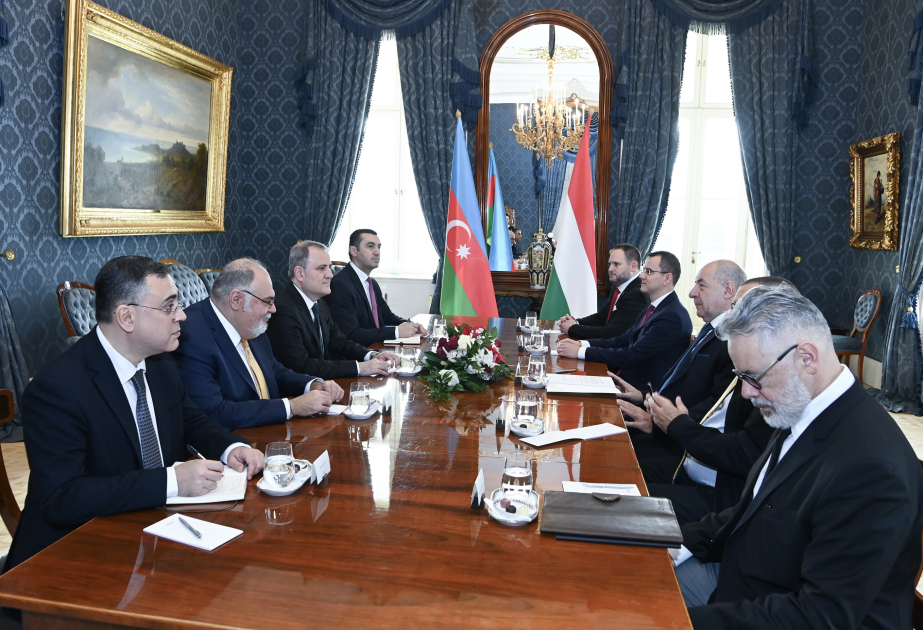 El Presidente de Hungría recibe al Ministro de Asuntos Exteriores de Azerbaiyán