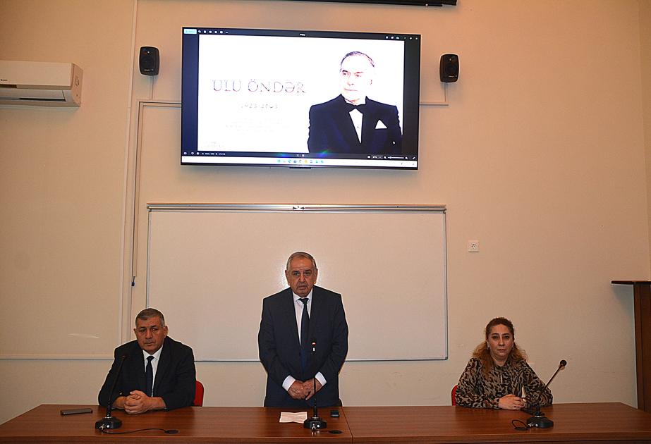 Ulu Öndər Heydər Əliyev Azərbaycanın dövlət müstəqilliyinin möhkəmləndirilməsində müstəsna xidmətlər göstərib