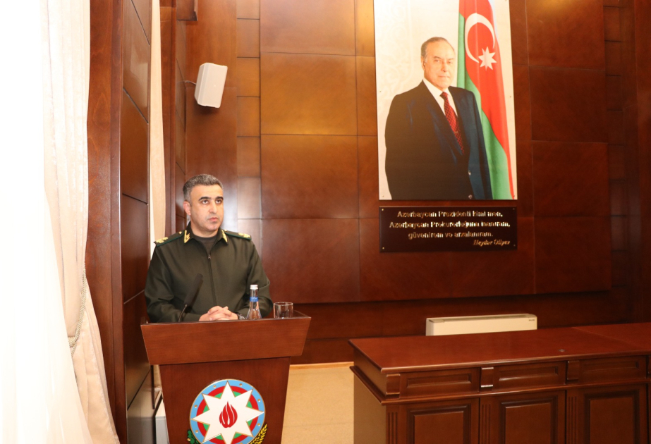 Hərbi Prokurorluqda Ümummilli Lider Heydər Əliyevin anım gününə həsr olunan tədbir keçirilib