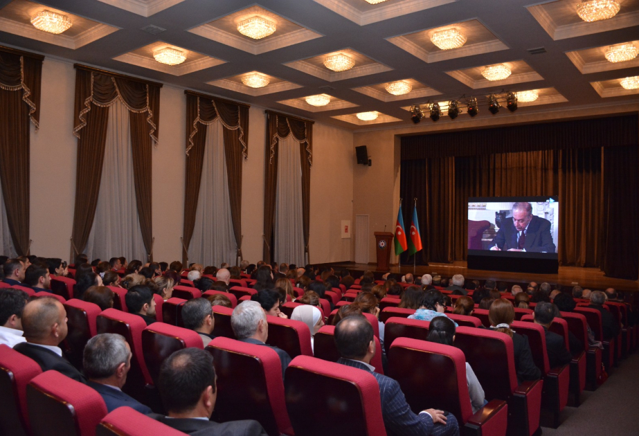 Ümummilli Liderə həsr edilən “Geosiyasi kod” adlı film nümayiş olunub VİDEO