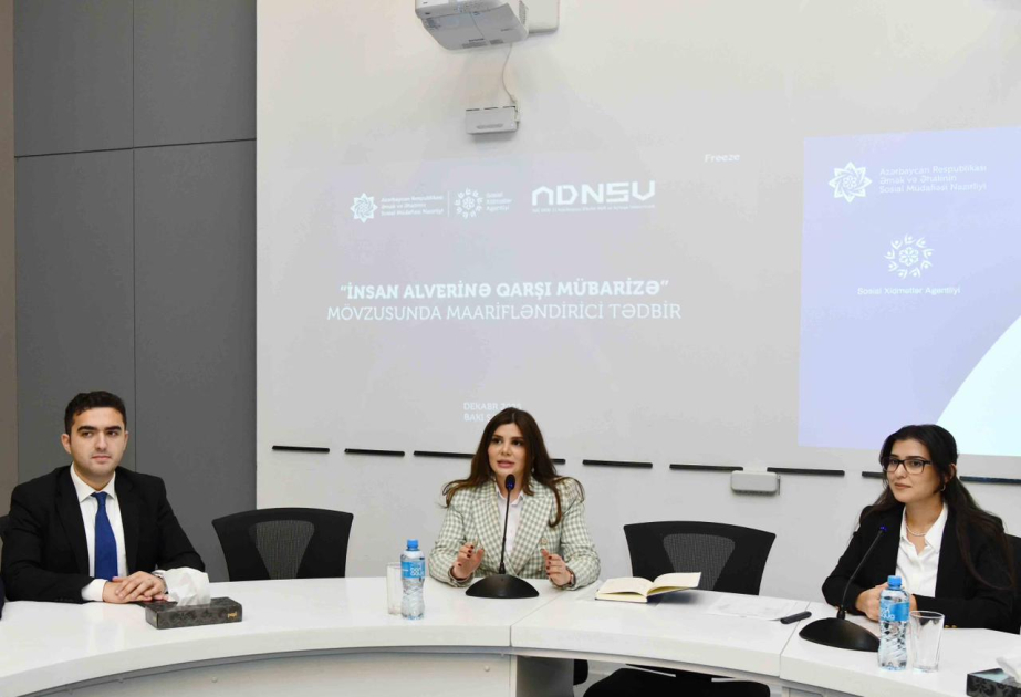 ADNSU-da insan alverinə qarşı mübarizə ilə əlaqədar təlim keçirilib