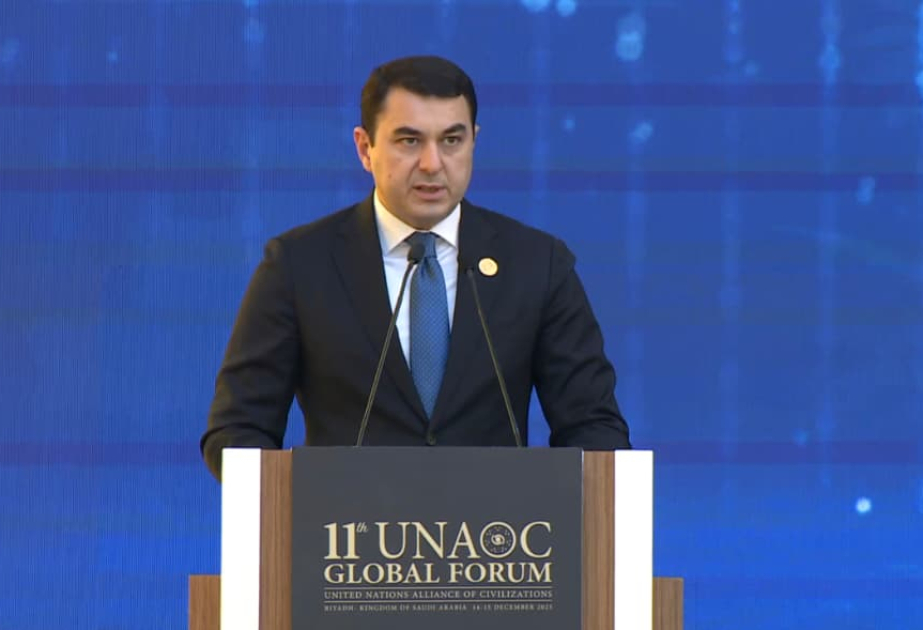 Le ministre azerbaïdjanais de la Culture prend la parole lors de la 11ᵉ session du Forum mondial de l’UNAOC