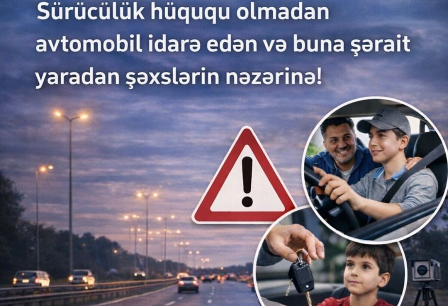 Son 11 ayda sürücülük hüququ olmadan avtomobil idarə edənlərin törətdikləri hadisələr zamanı 66 nəfər ölüb, 84-ü yaralanıb
