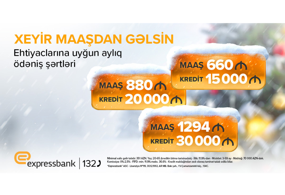 ®  Maaşa uyğun kredit - “Expressbank”da