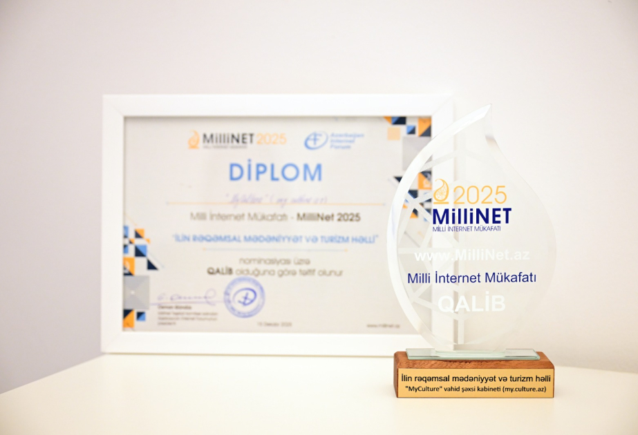 Mədəniyyət Nazirliyi “MilliNet 2025” müsabiqəsinin qalibləri sırasında yer alıb