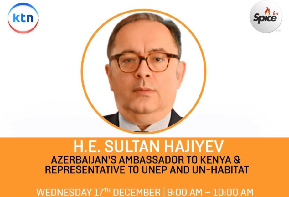 En una conocida emisora de radio de Kenia se habló de las iniciativas globales de Azerbaiyán