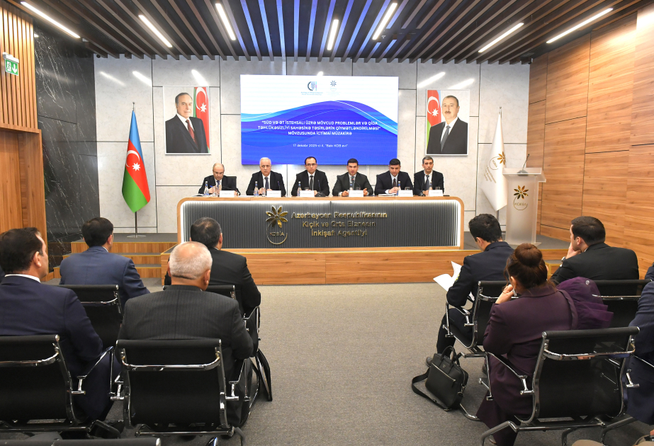 “Süd və ət istehsalı üzrə mövcud problemlər və qida təhlükəsizliyi sahəsinə təsirlərin qiymətləndirilməsi” mövzusunda ictimai müzakirə keçirilib