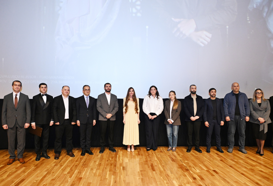 Arzu Aliyeva attends premiere of "Harmony" documentary