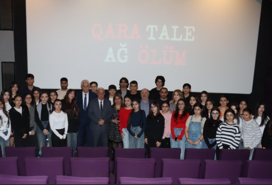 Tələbələr "Qara tale, ağ ölüm" sənədli filmini izləyiblər
