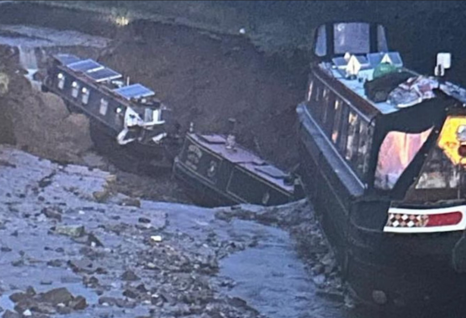 Ten people rescued after boats pulled into sinkhole in Shropshire canal