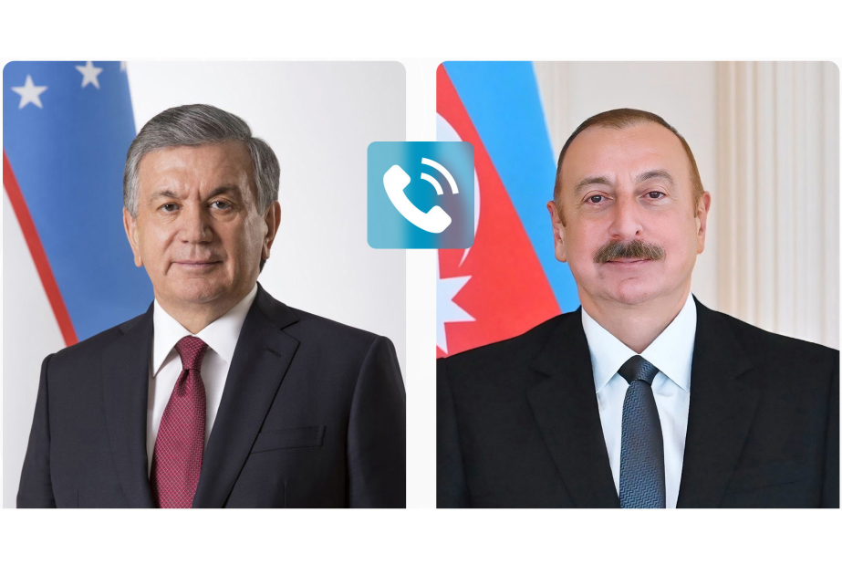 رئيس أوزبكستان يتصل هاتفيا برئيس أذربيجان
