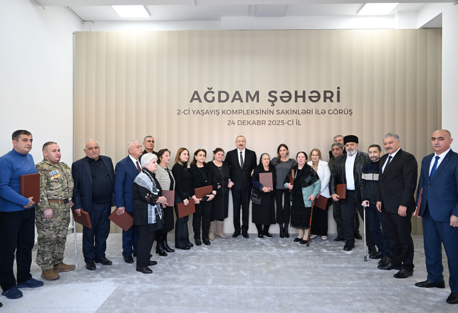 El Presidente Ilham Aliyev participó en la inauguración del segundo complejo residencial en Aghdam y se reunió con los residentes reasentados ACTUALIZADO