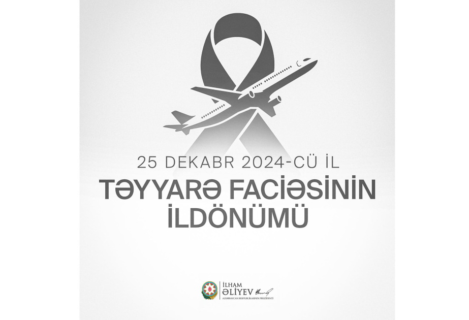 Le président Ilham Aliyev fait une publication à l'occasion de l'anniversaire du crash de l'avion AZAL
