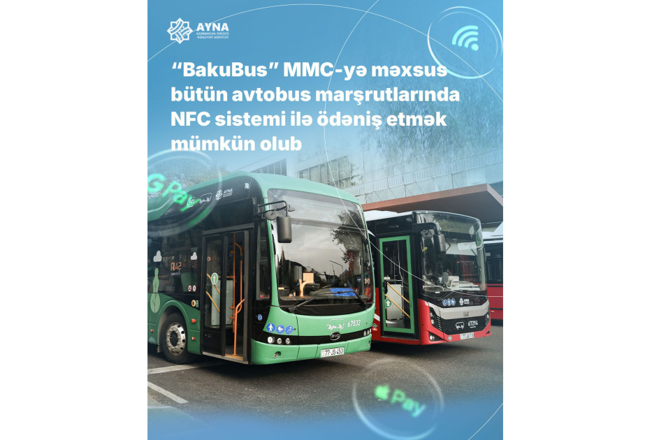 С сегодняшнего дня во всех автобусах BakuBus станет возможна оплата проезда банковскими картами