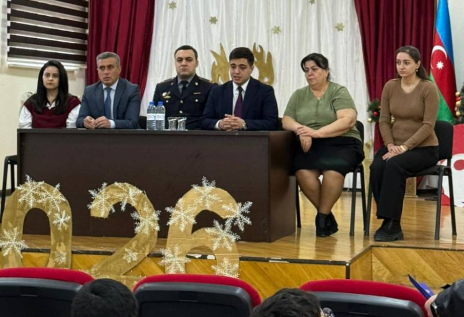 Ümumi təyinatlı internat tipli məktəbin şagirdləri narkotiklərin məhvedici təsiri barədə məlumatlandırılıblar