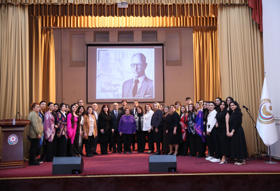 ADPU-da Ü.Hacıbəylinin 140 illiyinə həsr olunmuş müsabiqənin qala konserti mərasimi keçirilib