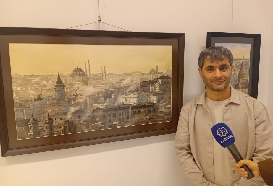 Ankarada azərbaycanlı rəssam Vaqif Zeyidquliyevin sərgisi açılıb