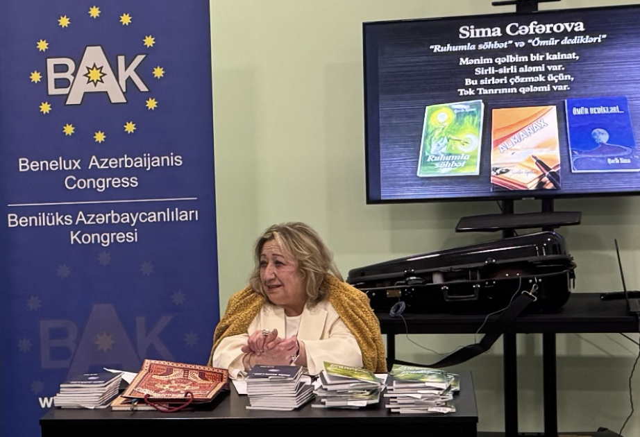 Rotterdamda Sima Cəfərovanın iki kitabının təqdimat mərasimi olub