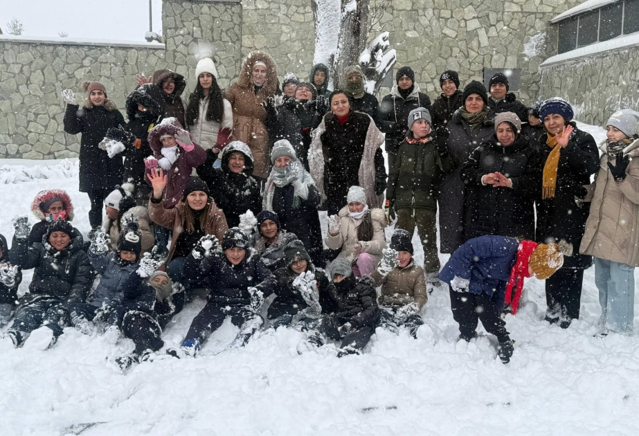 Kəlbəcərdə uşaqların qar sevinci – FOTO