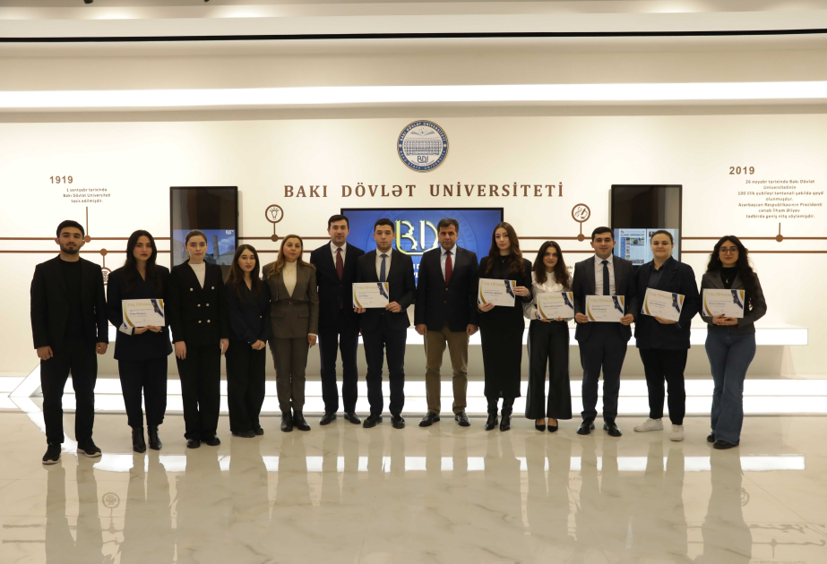 BDU-nun “Brend tələbə”ləri mükafatlandırılıb