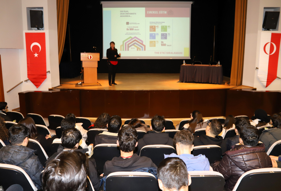 Los estudiantes de la Universidad Türkiye-Azerbaiyán visitaron la Universidad Técnica de Medio Oriente