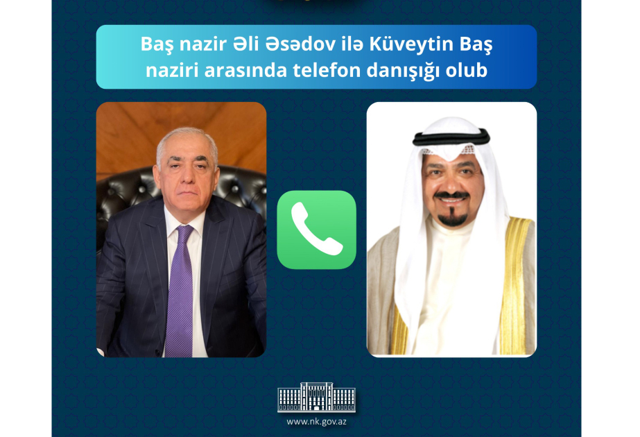 Aserbaidschanische und kuwaitische Premierminister führen Telefongespräch