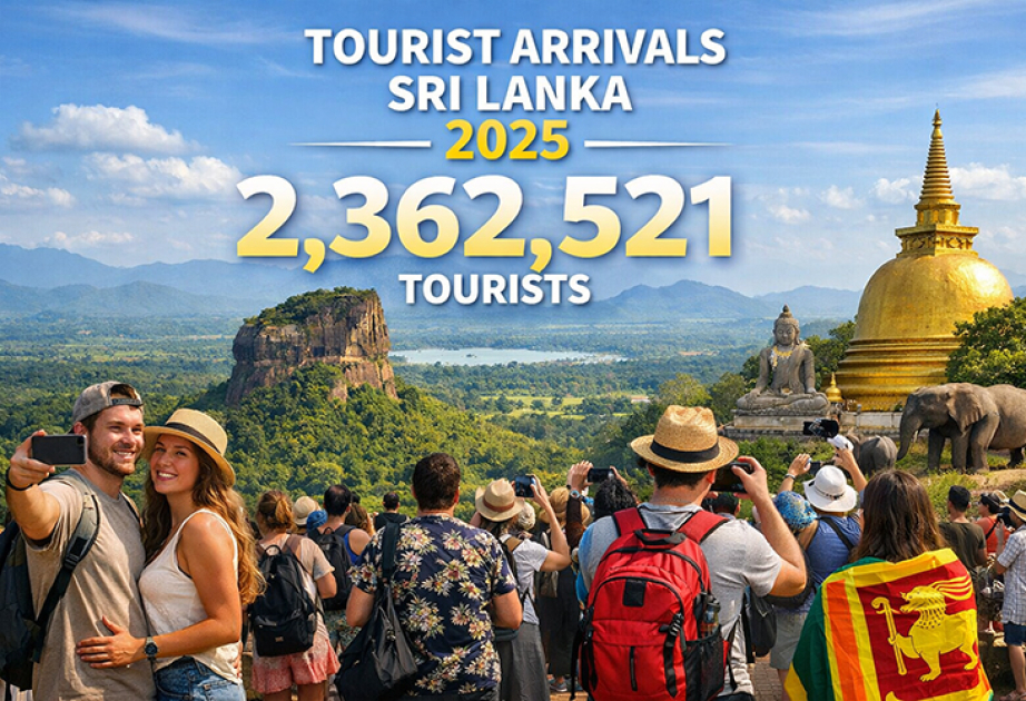 Sri Lanka posts record foreign tourist arrivals in 2025