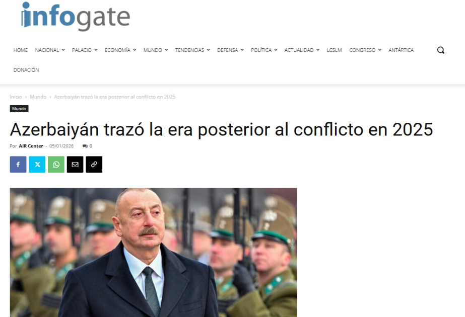 INFOGATE: Azerbaiyán trazó la era posterior al conflicto en 2025
