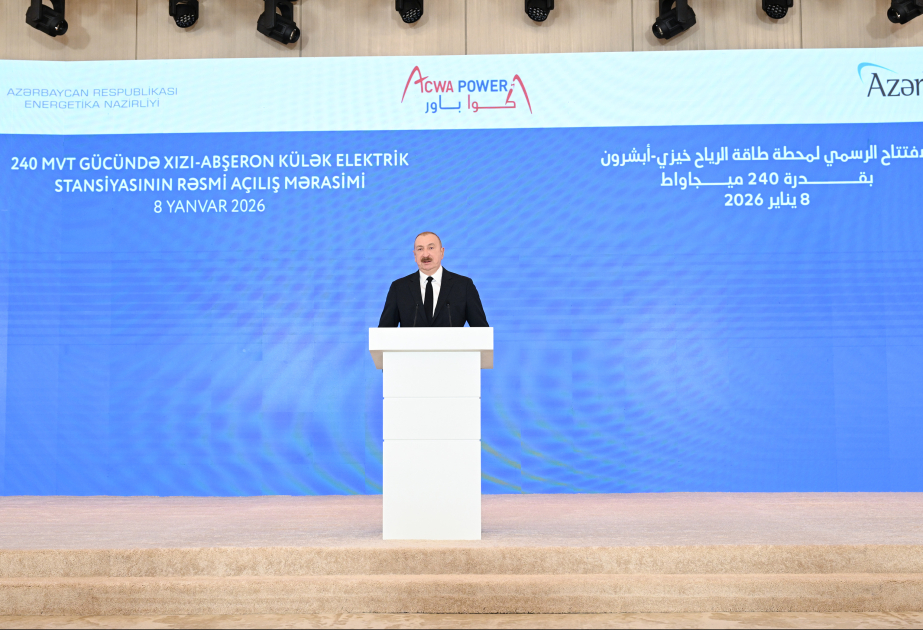 Baku hosted official opening ceremony of “Khizi-Absheron” Wind Power Plant VIDEO