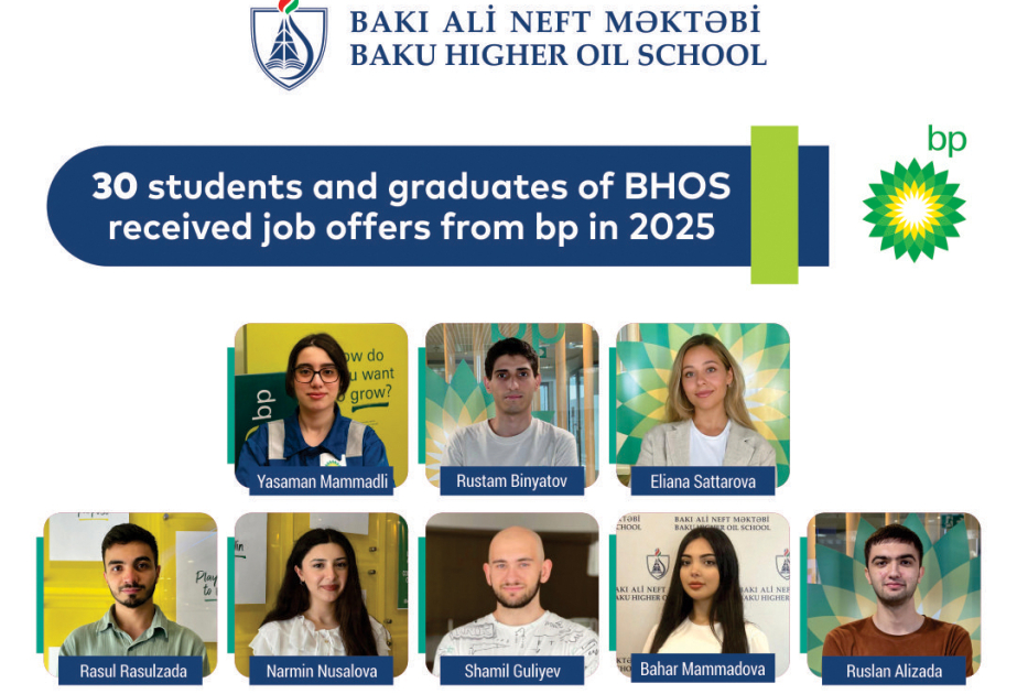 30 students and graduates of BHOS receive job offers from bp in 2025