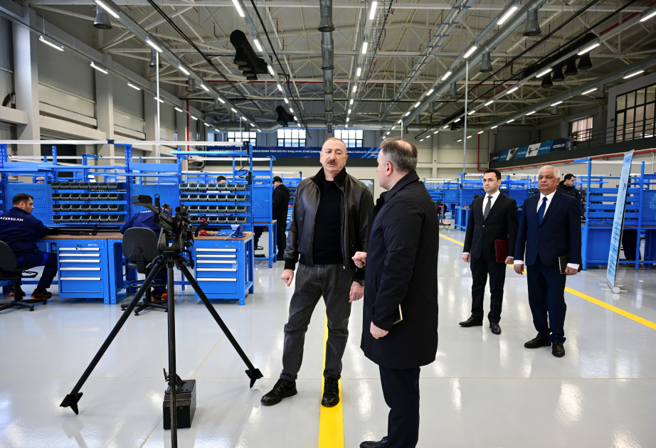 Президент Ильхам Алиев принял участие в открытии после реконструкции Тертерского электромеханического завода ОБНОВЛЕНО  ВИДЕО